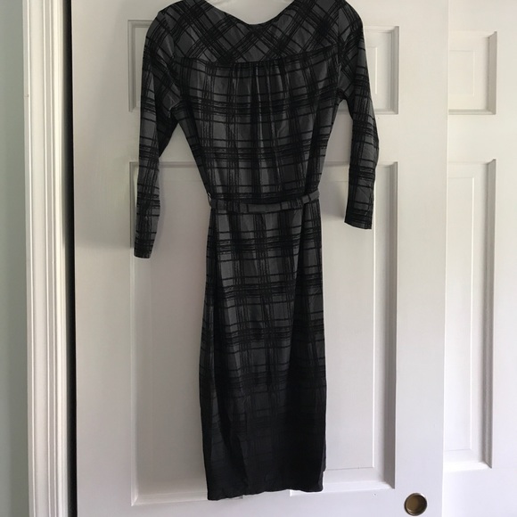 Black/Gray Printed A Pea in the Pod Dress - Picture 3 of 3