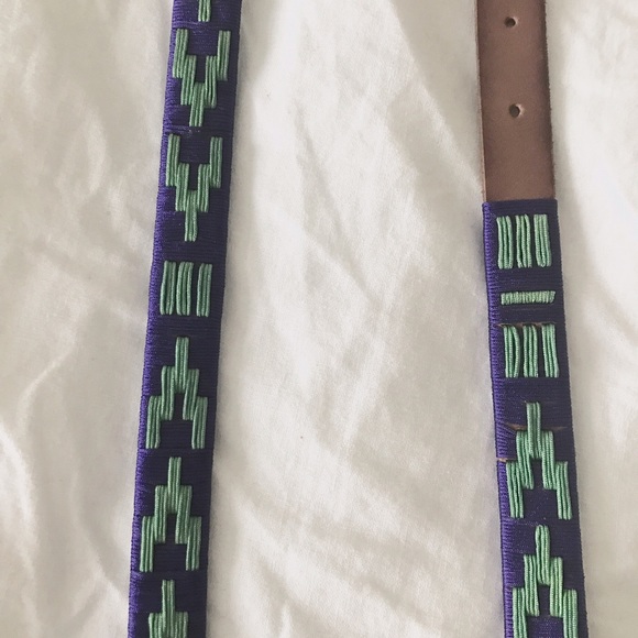 J. Crew Thread Wrapped Genuine Leather Belt - Picture 3 of 3