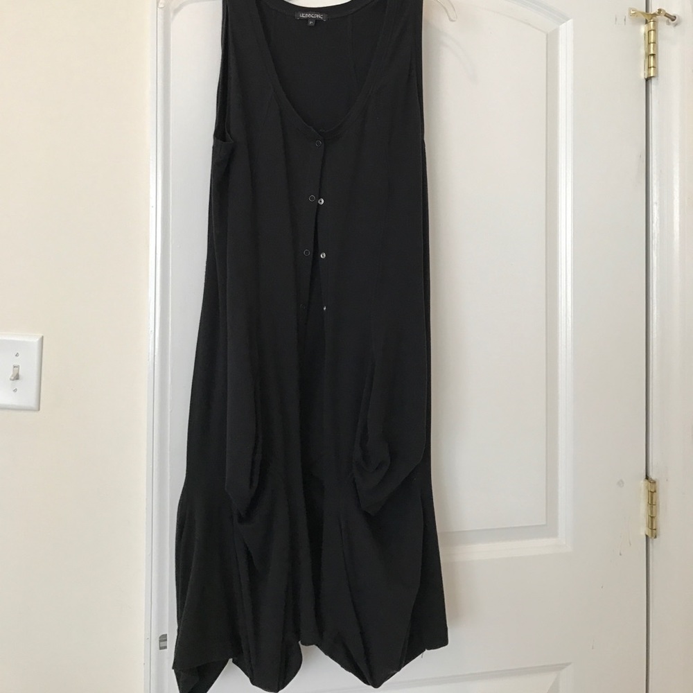 Cotton vest with gathers