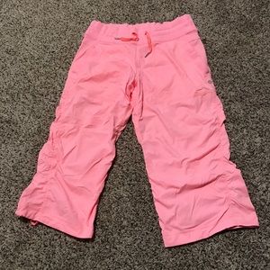 Luluemeon Unlined Studio Crop Pants- Pink Sz 8