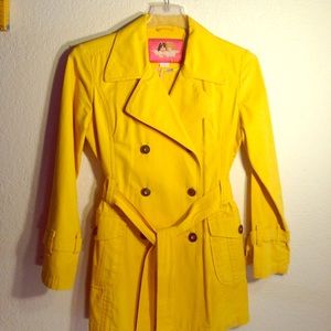 Denim Yellow Trench Coat