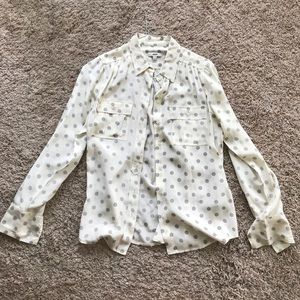 100% Silk JCrew Blouse