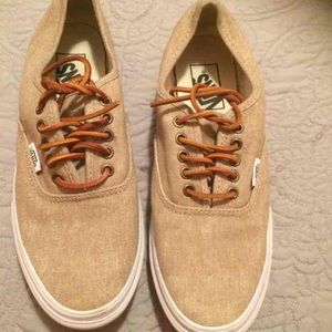 Khaki vans 8.5 excellent condition