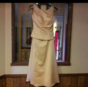 Gold mother of the bride dress