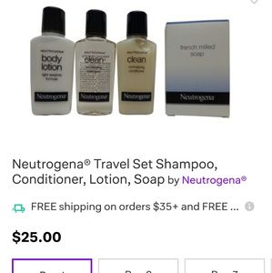 🚨SOLD⏳🌸Neutrogena 4 piece Travel Set: