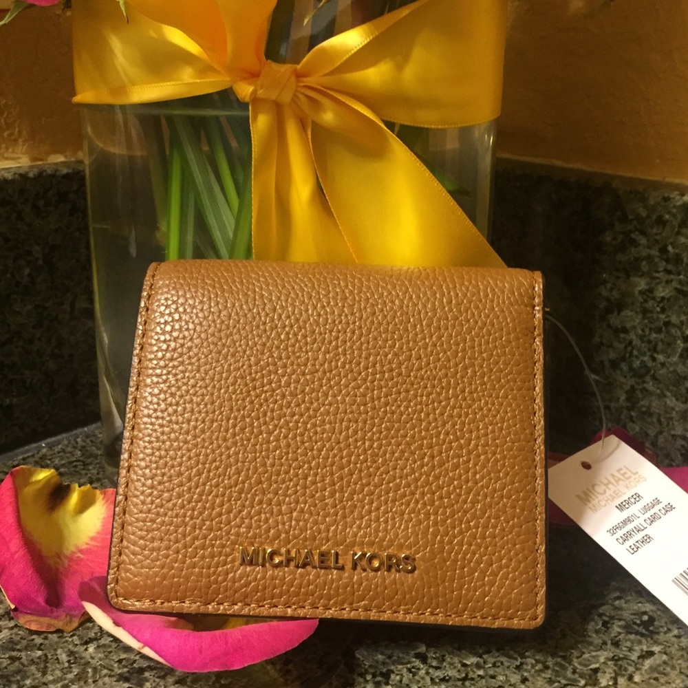 Michael Kors leather card wallet