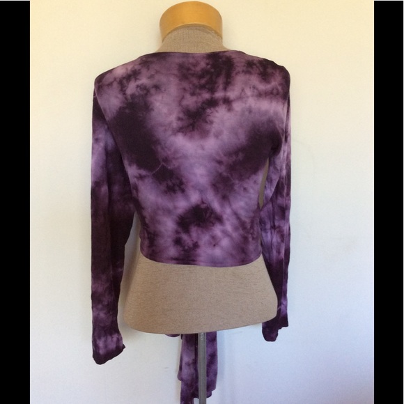 Tie Dye Crop Top Cardigan - Picture 5 of 5