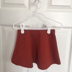 Zara Girls Flared Skirt Poppy Red