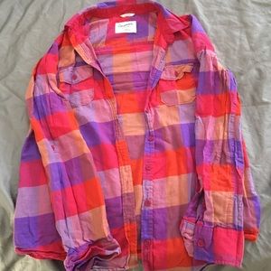 Long, button down shirt