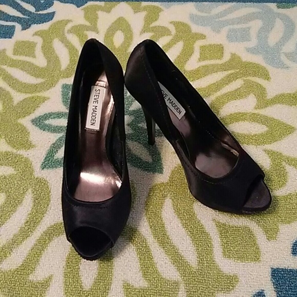 🌟HP🌟NWOT Steve Madden Gem Peep Toe Pumps - Picture 2 of 5