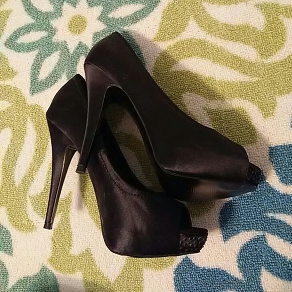 🌟HP🌟NWOT Steve Madden Gem Peep Toe Pumps - Picture 4 of 5