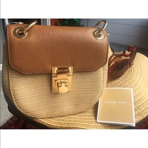 Michael Kors small brown Crossbody bag
