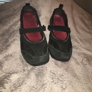 Merrell shoes with Velcro strap. So Comfy!!!