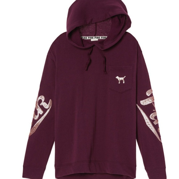 VS Pink Brand New in Plastic Bling Pullover Hoodie - Picture 1 of 2