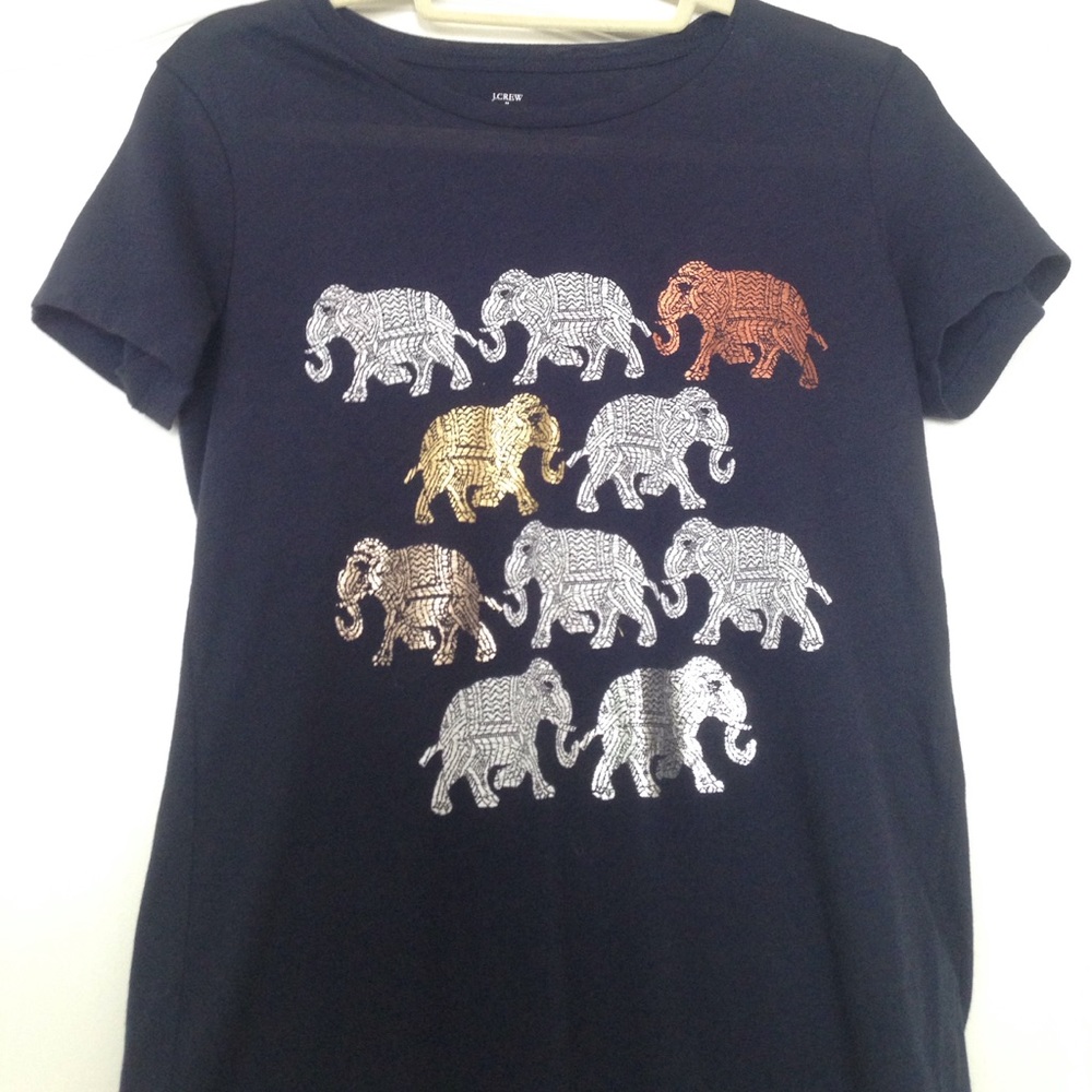 J crew elephant tshirt
