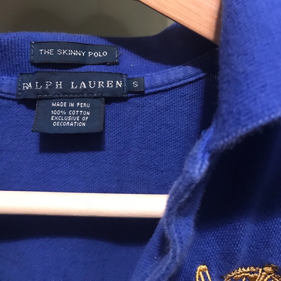 Polo Shirt Ralph Lauren, gold crest , long sleeve - Picture 3 of 5