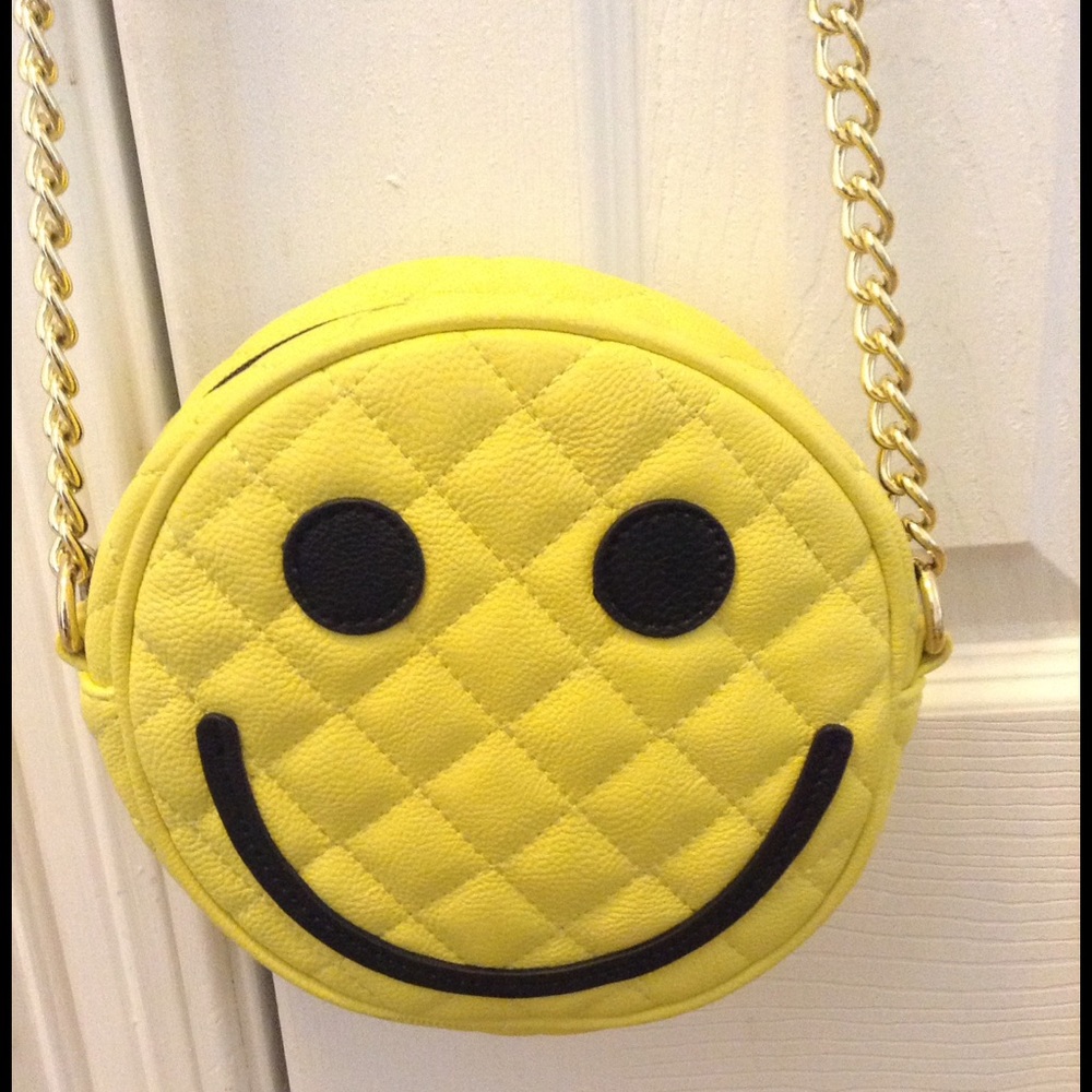 Betsey Johnson smiley face crossbody bag