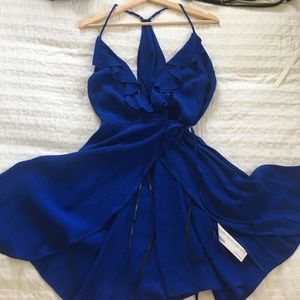NWT Cobalt Wrap Dress with Y-Back