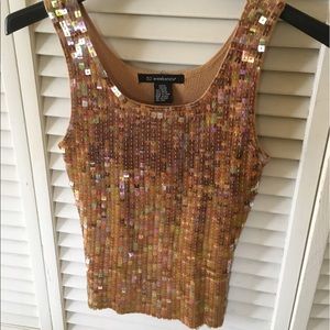 Gold Sequin Tank