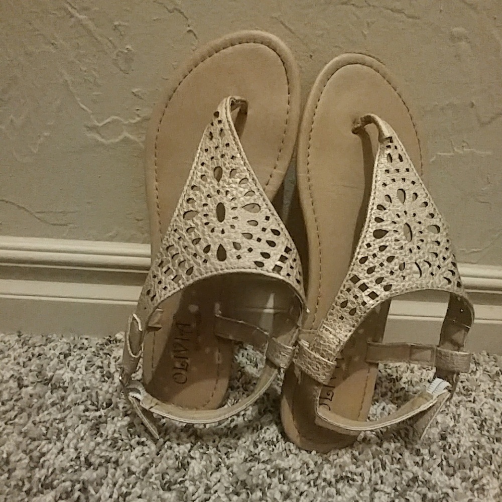 Gold design Sandals