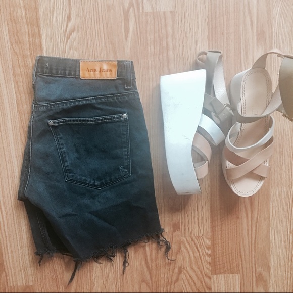 Acne Studios Pants - ACNE Storlek Denim Shorts