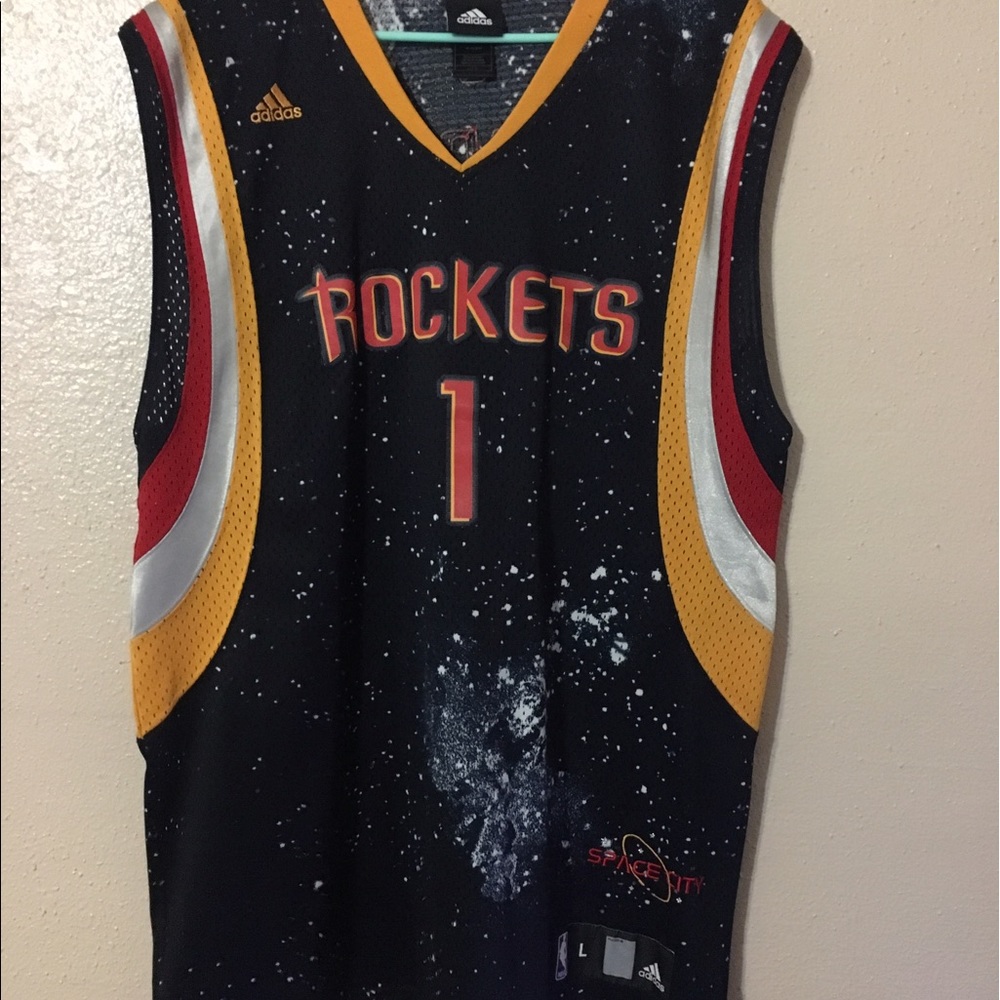 Vintage rare Tracy McGrady space city jersey