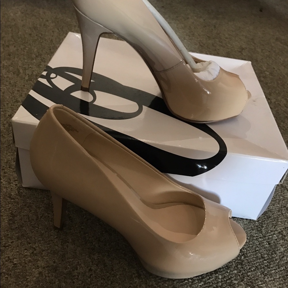💎 Nine West 3" Patent Leather Open Toe