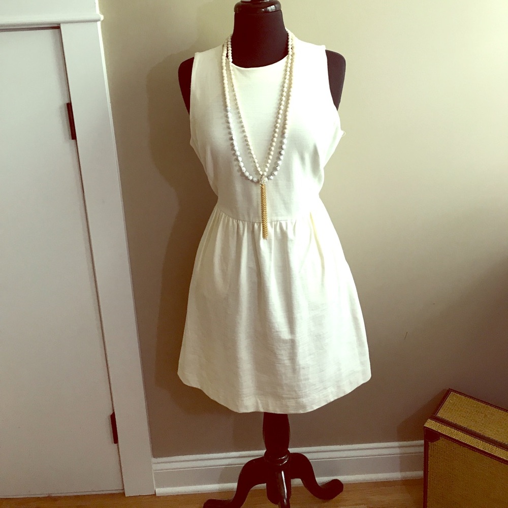 MadeWell A line shift dress  L in offwhite