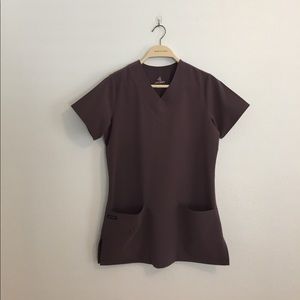 Grey Jockey Scrub Top