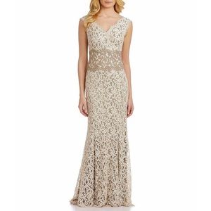 Tadashi Cord-Lace Gown