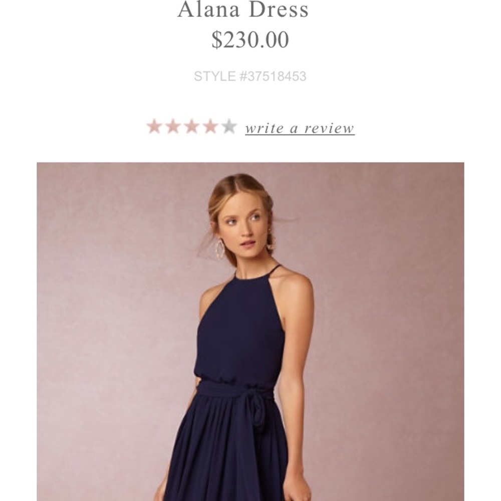 BHLDN Dark Grey Alana Dress!!