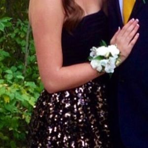 Strapless Sequin Dress