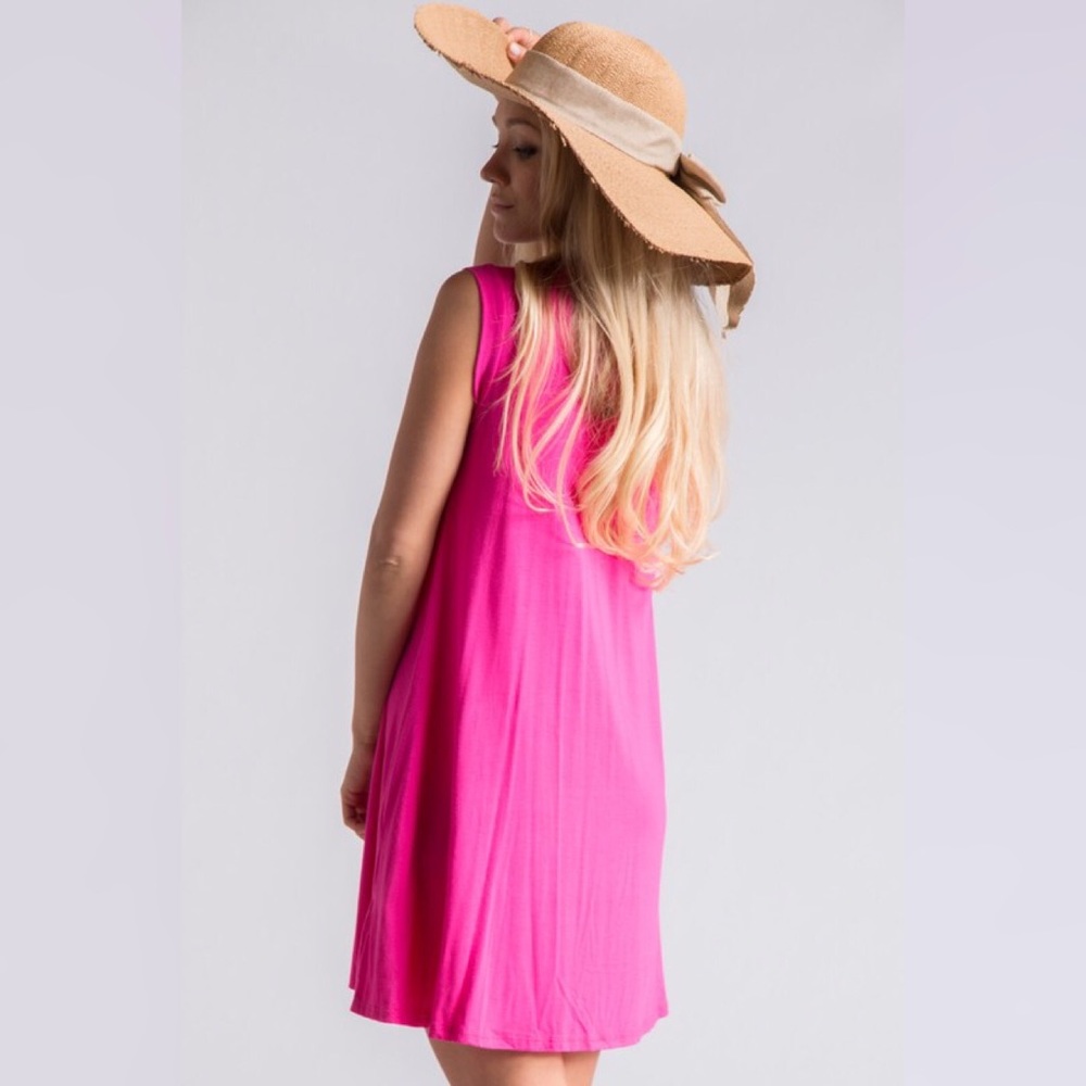 LAST ONE!!! *** Samantha Fuchsia Dress - Picture 3 of 3