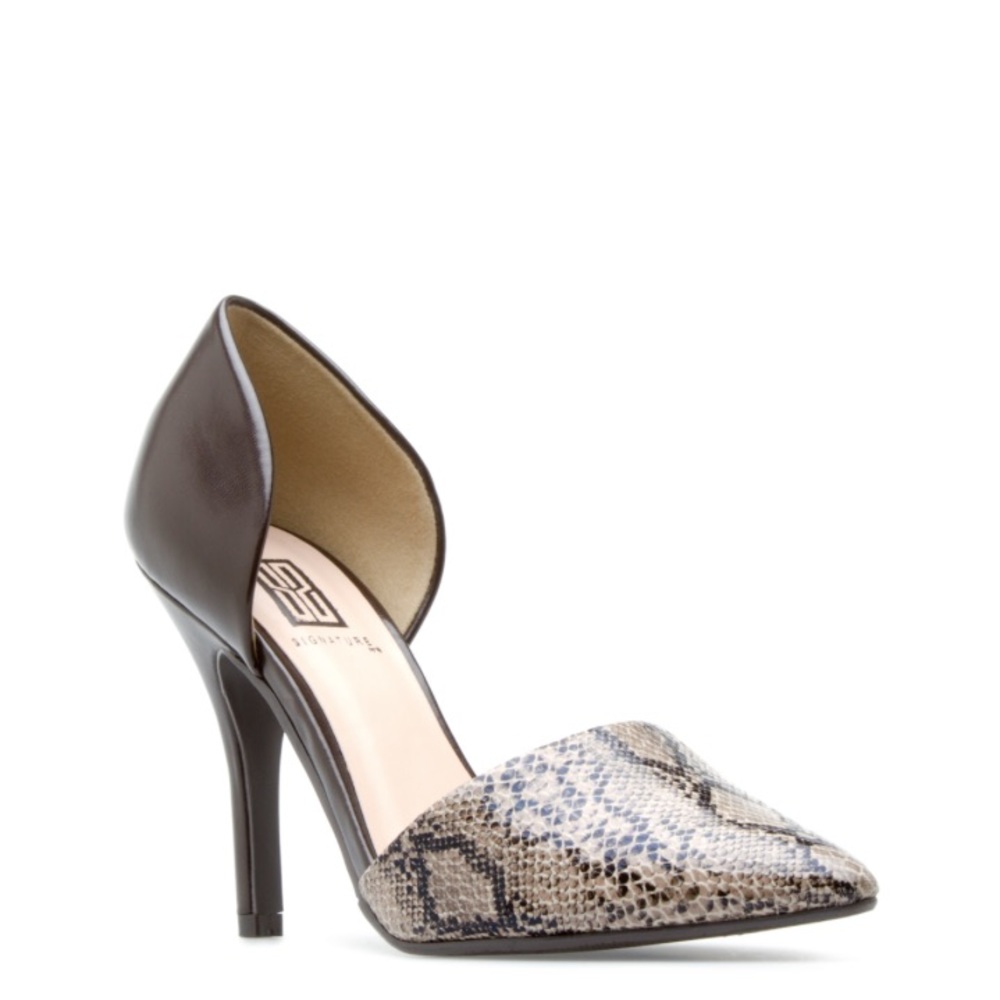 LAST CALL ••Signature Arlene Python Snakeskin Pump