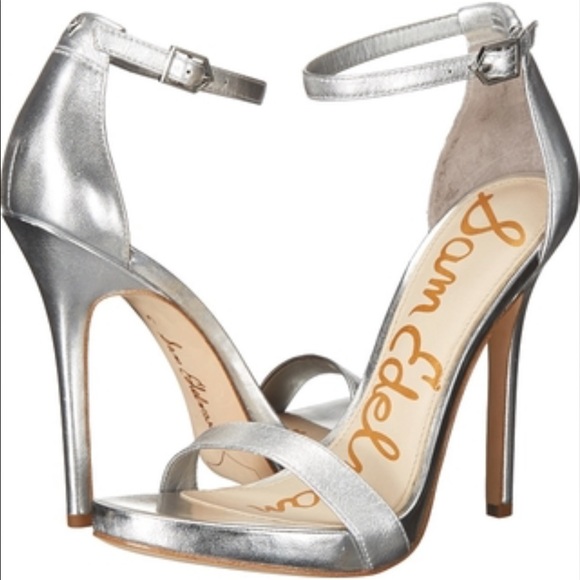 Sam Edelman Shoes - 🚨SOLD🚨💕NEW Sam Edelman Silver Open Toe Heels💕