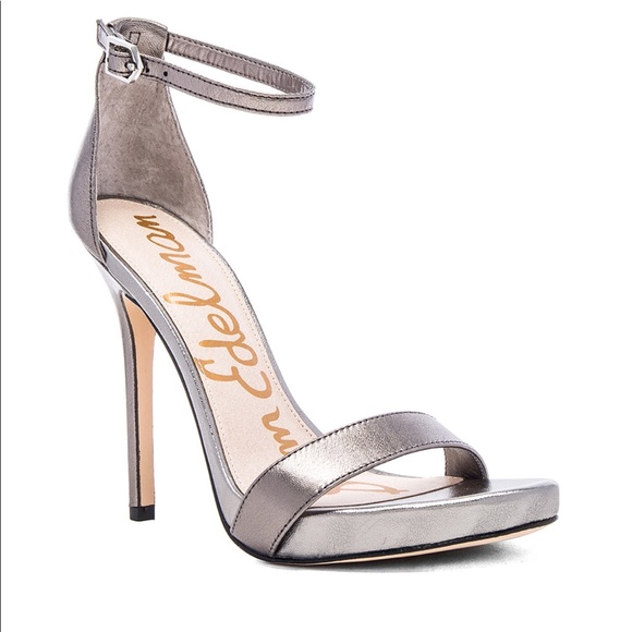 🚨SOLD🚨💕NEW Sam Edelman Silver Open Toe Heels💕 - Picture 2 of 8