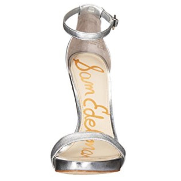 🚨SOLD🚨💕NEW Sam Edelman Silver Open Toe Heels💕 - Picture 4 of 8