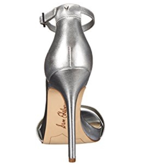 🚨SOLD🚨💕NEW Sam Edelman Silver Open Toe Heels💕 - Picture 6 of 8