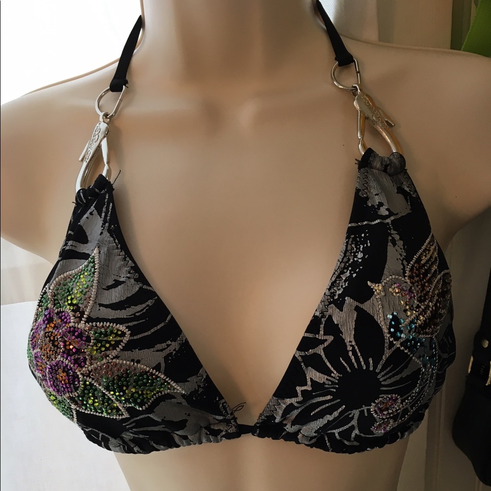 Ed hardy sexy sparkle bikini top size large