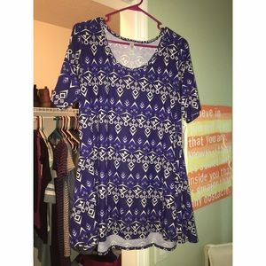 SOLD LuLaRoe XL Perfect T NWT - Aztec Anchor