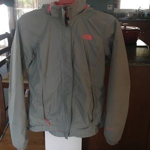 North Face women's mesh lined rain coat.