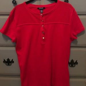 Chaps active Red short sleeve tee