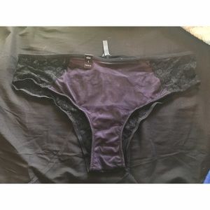 Torrid cheeky purple and black panties