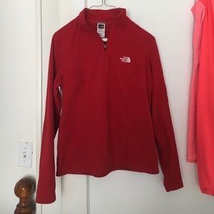 Red North Face Pullover