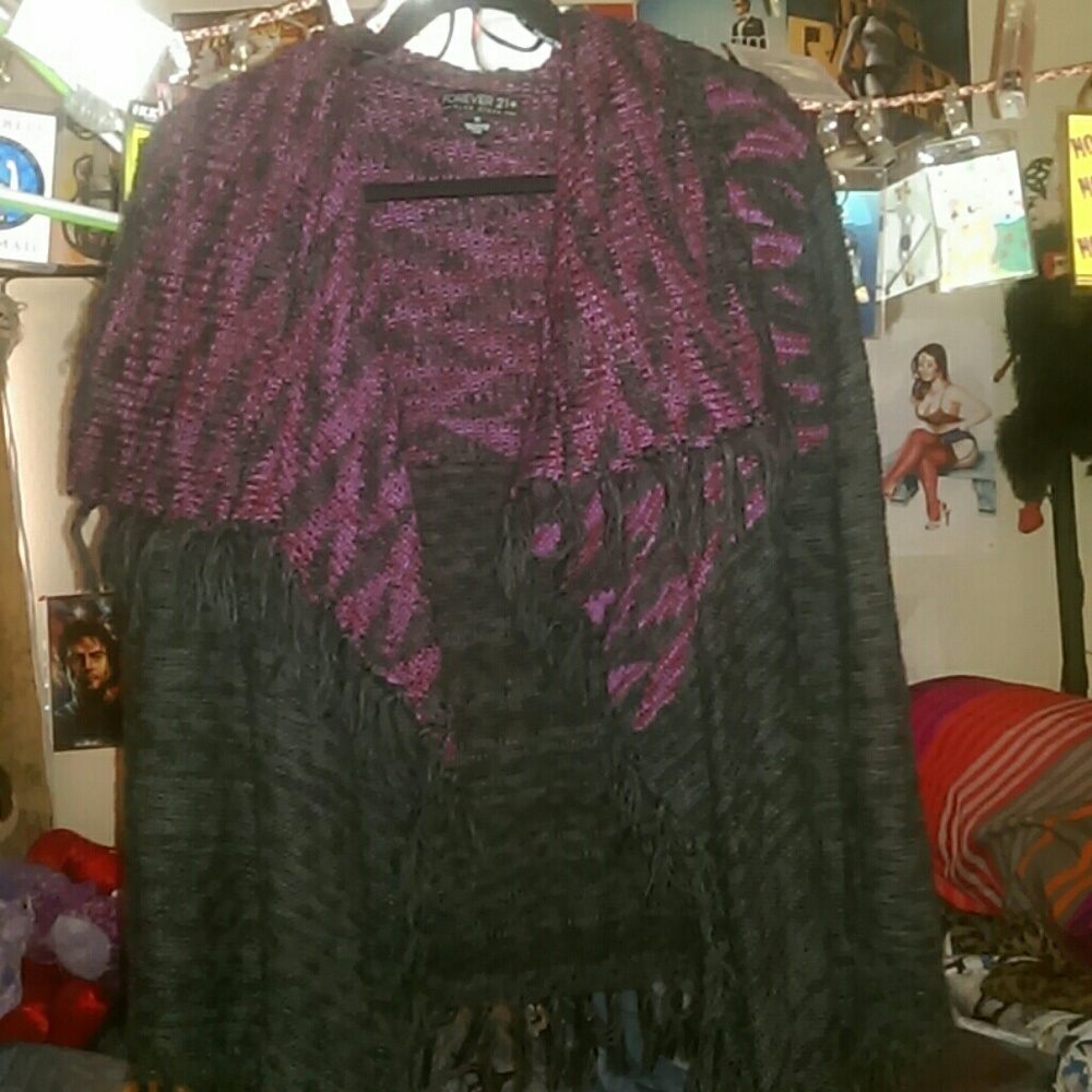 LOWEST PRICE!!! Forever 21+ fringed sweater
