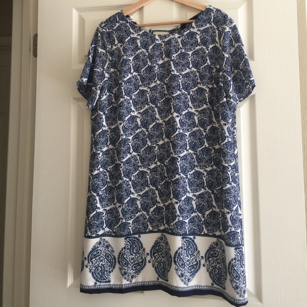 Lulus paisley shift dress (XL)