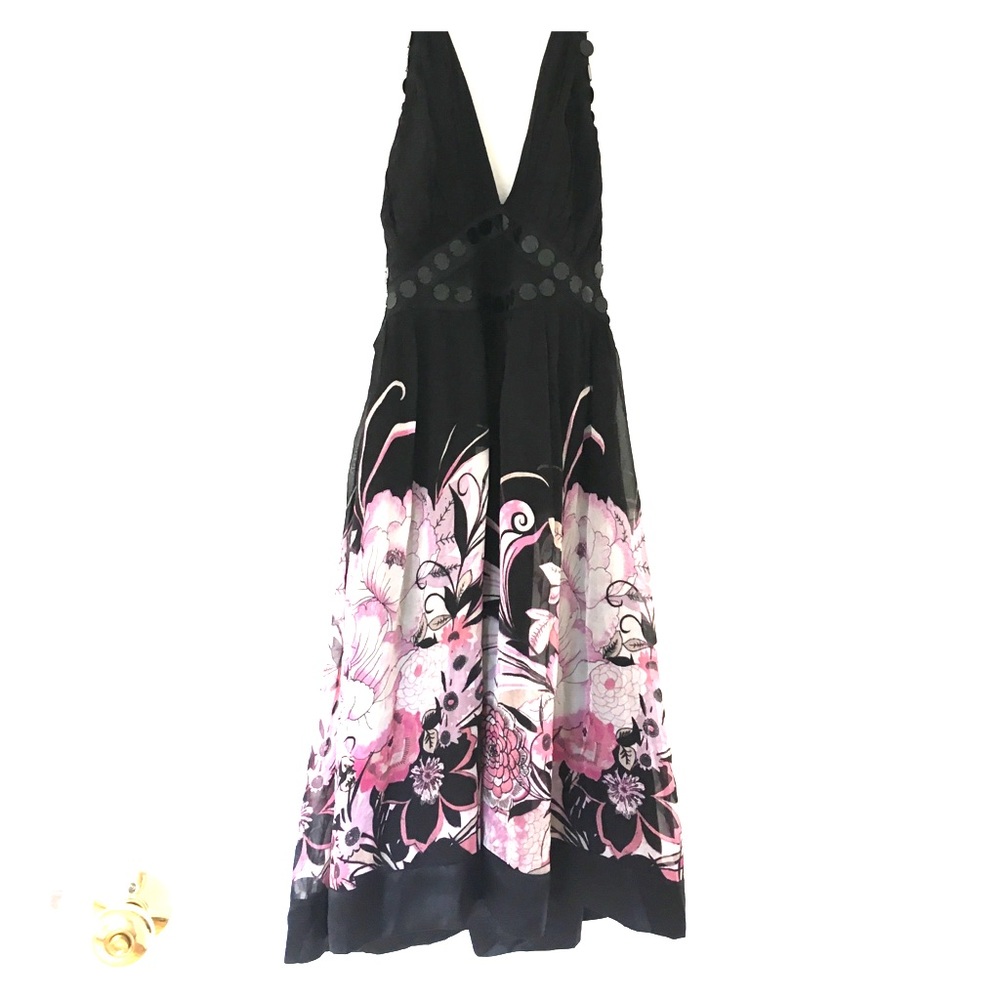 Adorable silk babydoll party dress Bebe XS