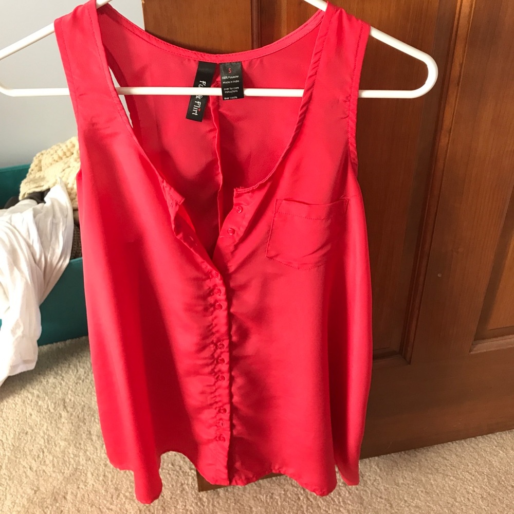 Button up tank top