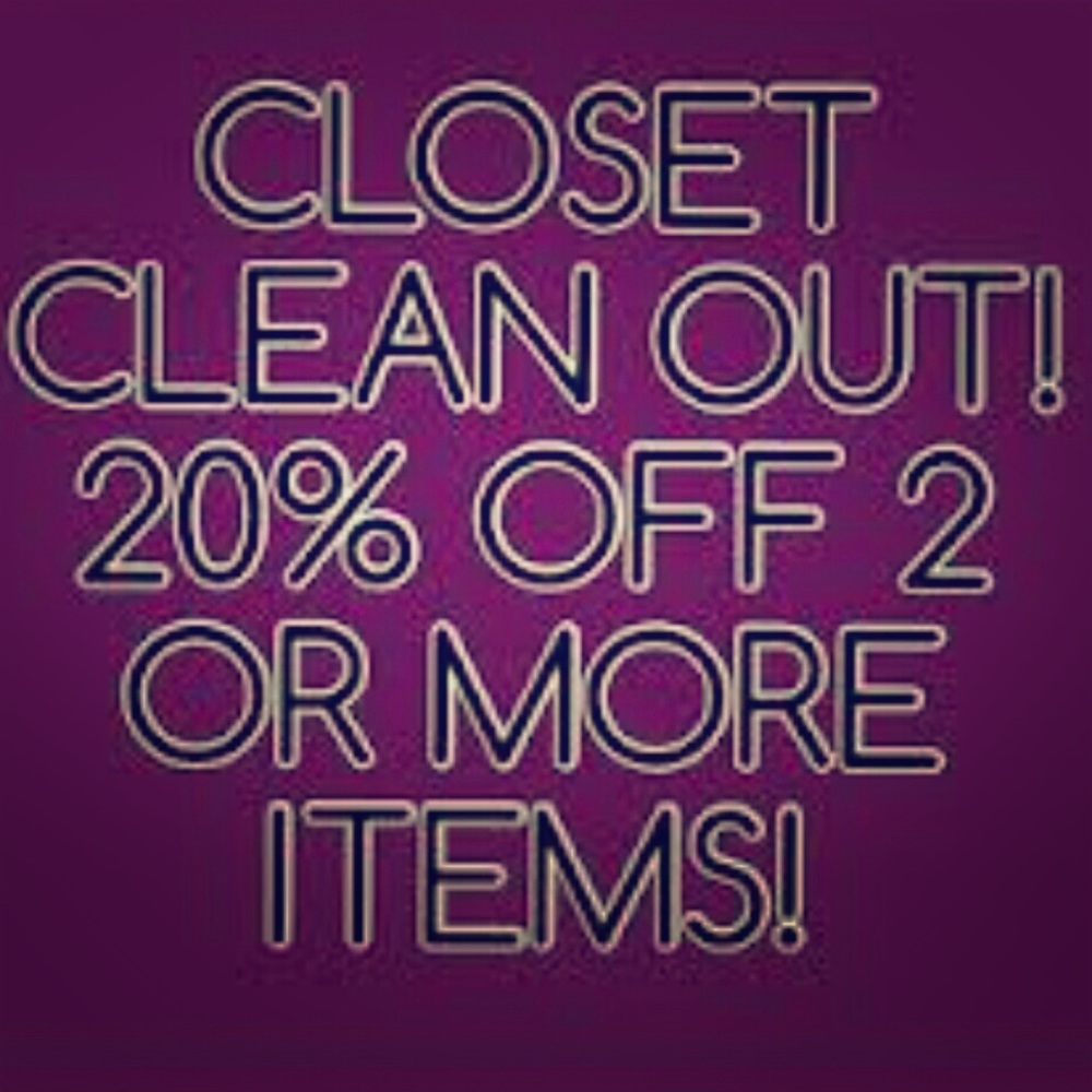 20% for 2 or more items!!!