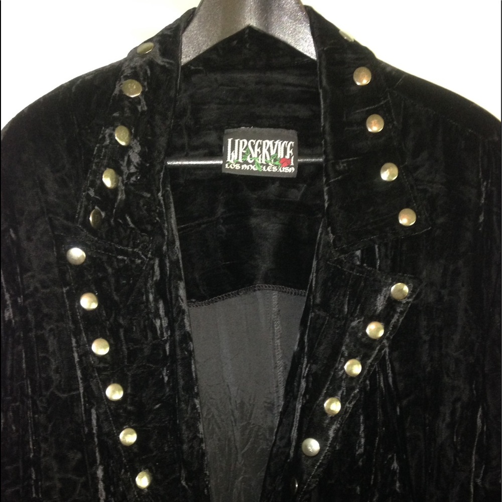 Lip Service Vintage 80s Velvet Jacket